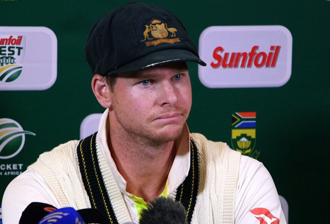 Steven Smith admits to ball-tampering, South Africa v Australia, 3rd Test, Cape Town, 3rd day, March 24, 2018