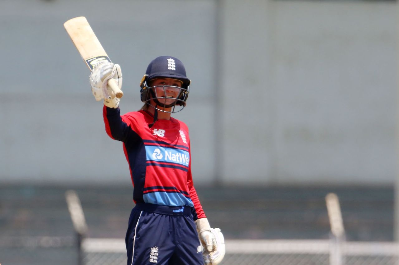 Danielle Wyatt scored a scintillating century, India v England, Tri-Nation Women's T20 Series, Mumbai, March 25, 2018