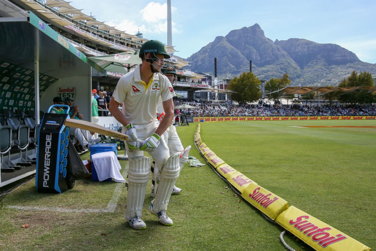 Cameron Bancroft was under massive scrutiny as he came out to bat, South Africa v Australia, 3rd Test, Cape Town, 4th day, March 25, 2018