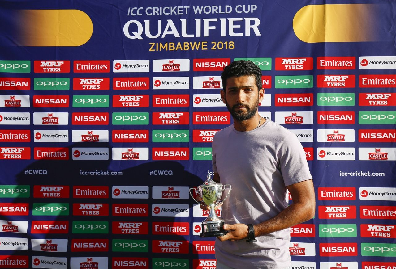 Sikandar Raza was named Man of the Tournament, Afghanistan v West Indies, World Cup Qualifier, final, Harare, March 25, 2018