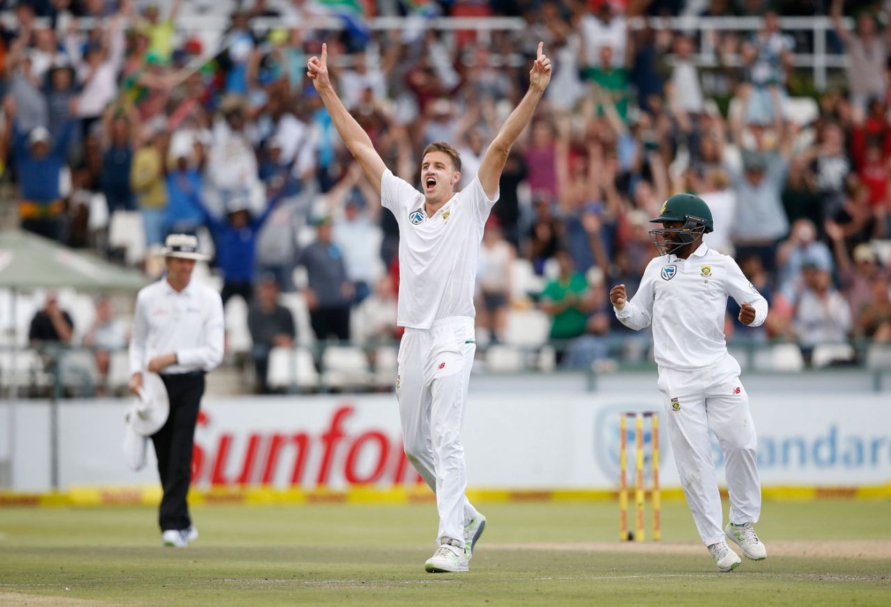 Morne Morkel finished the game with his five-wicket haul, South Africa v Australia, 3rd Test, Cape Town, 4th day, March 25, 2018