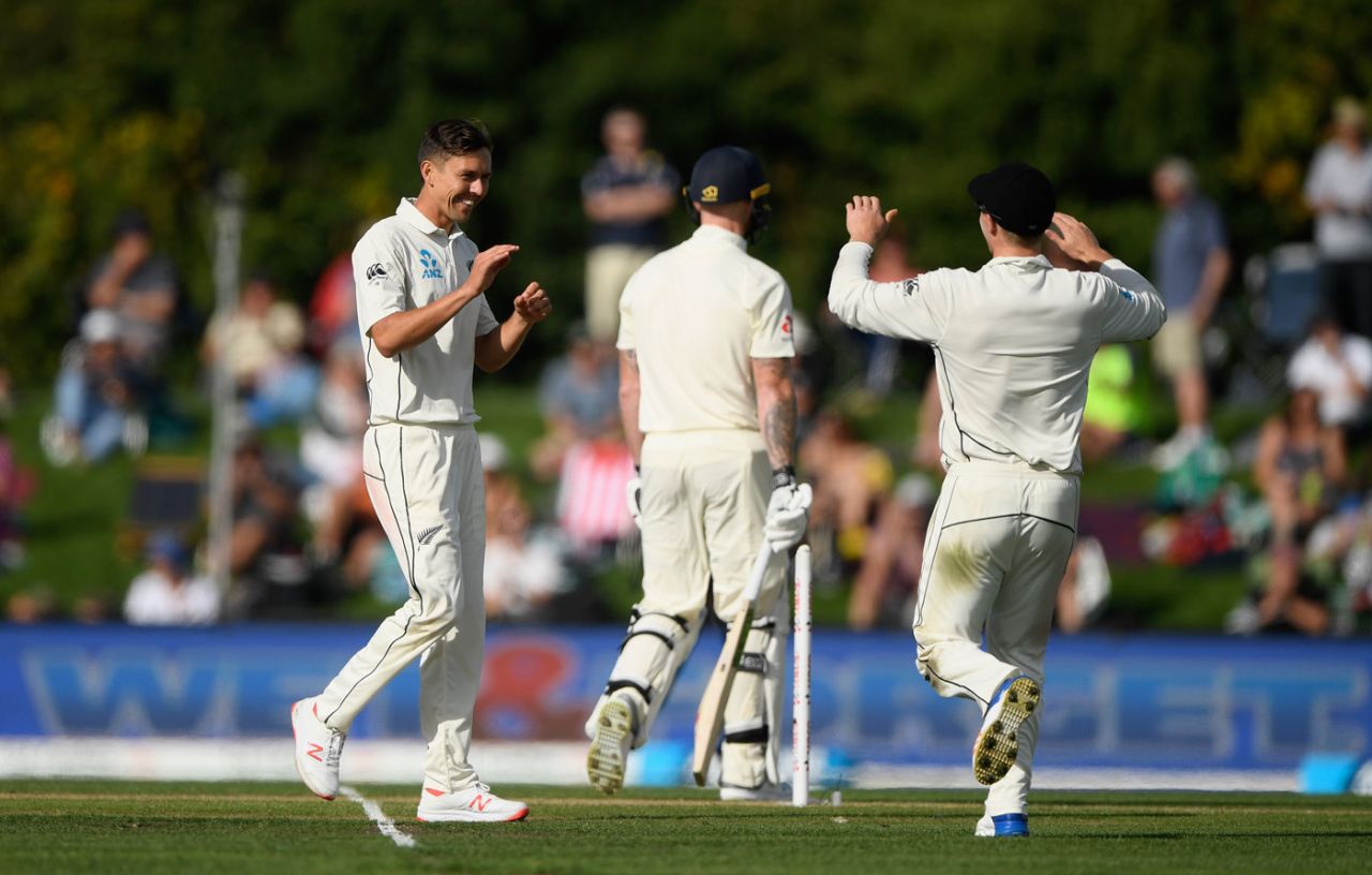 Trent Boult had Ben Stokes caught down the leg side, New Zealand v England, 2nd Test, Christchurch, 1st day, March 30, 2018