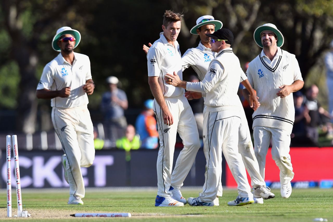 Tim Southee picked up a five-wicket haul, New Zealand v England, 2nd Test, Christchurch, 1st day, March 30, 2018