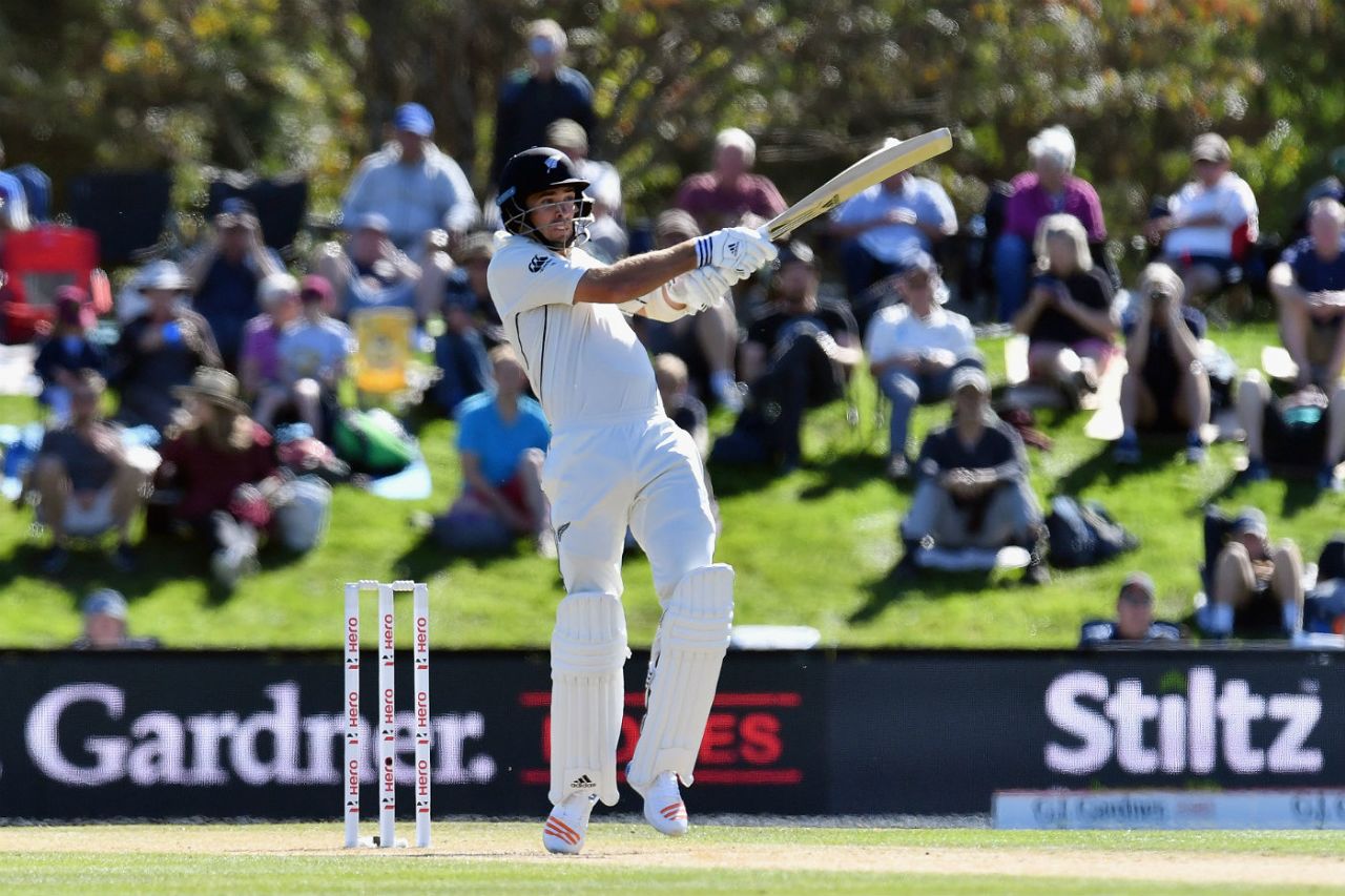 Tim Southee made a combative half-century, New Zealand v England, 2nd Test, Christchurch, 3rd day, April 1, 2018