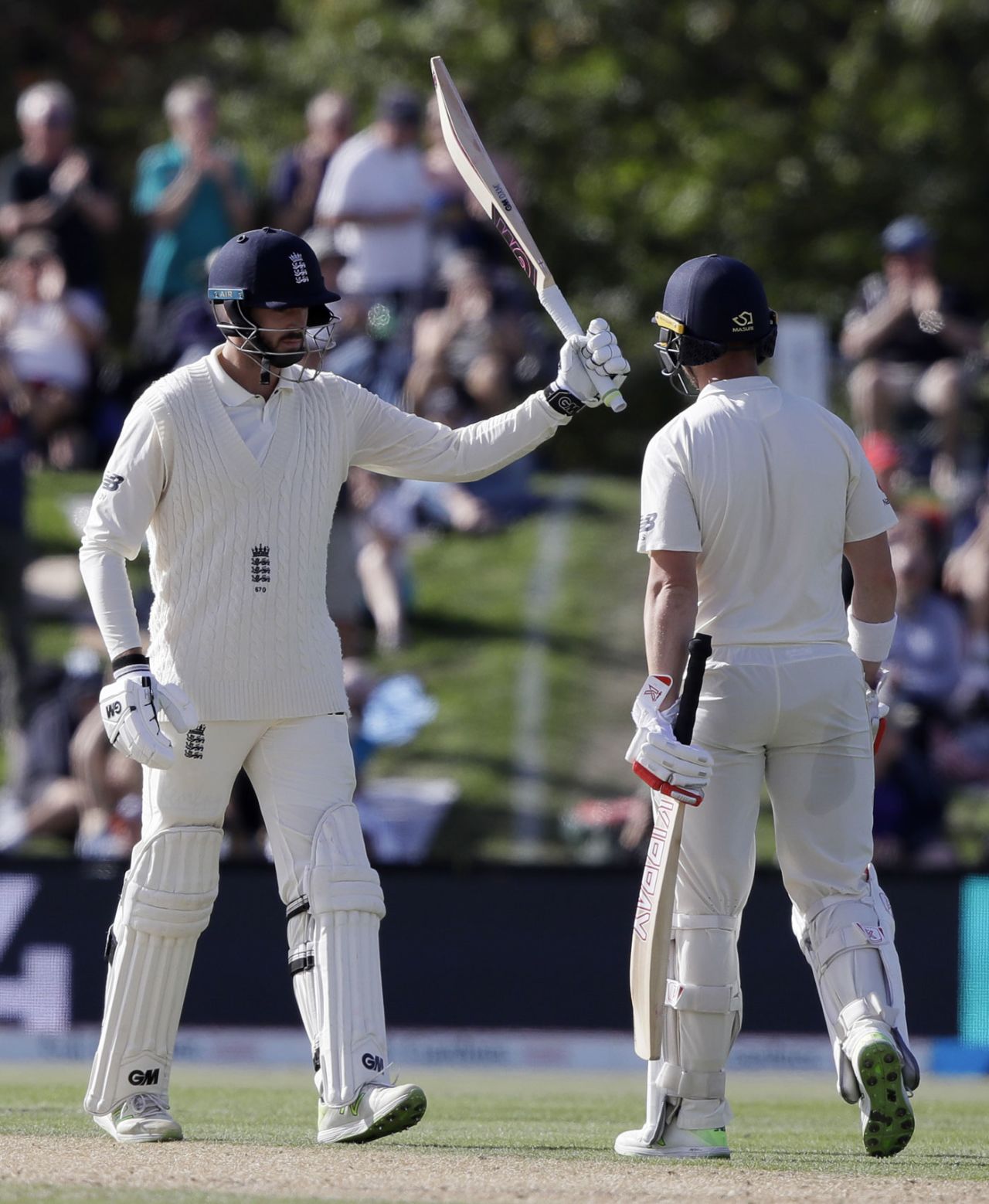 James Vince acknowledges his half-century, New Zealand v England, 2nd Test, Christchurch, 3rd day, April 1, 2018