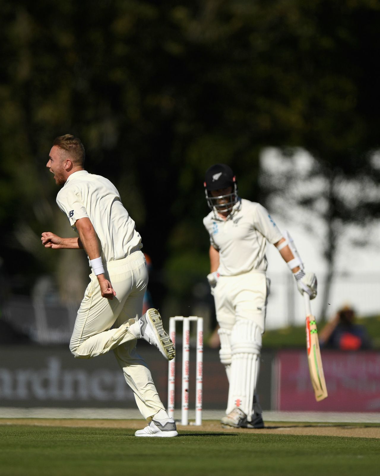 Kane Williamson lasted a single delivery against Stuart Broad, New Zealand v England, 2nd Test, Christchurch, 5th day, April 3, 2018