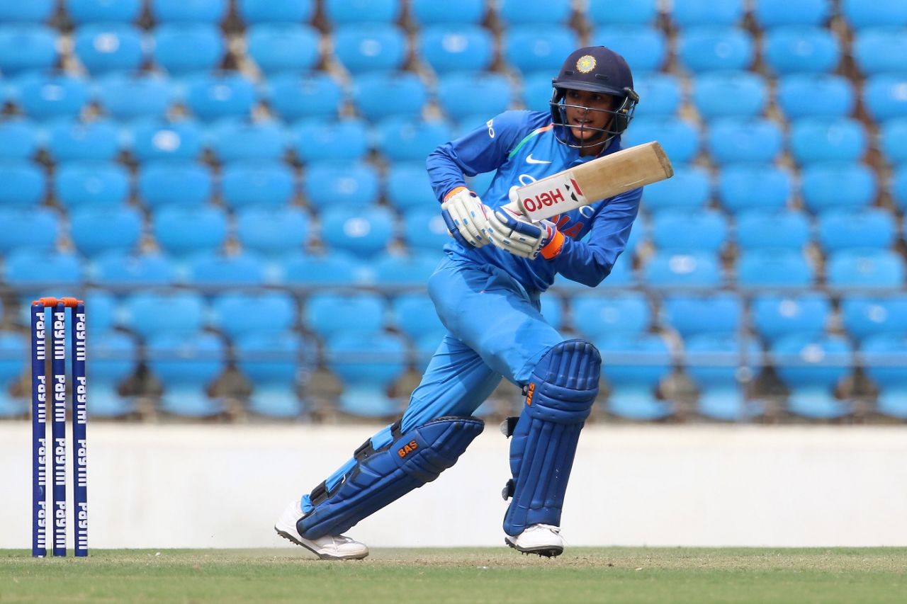 Smriti Mandhana flicks the ball in front of square, India women v England women, 1st ODI, Nagpur, April 6, 2018