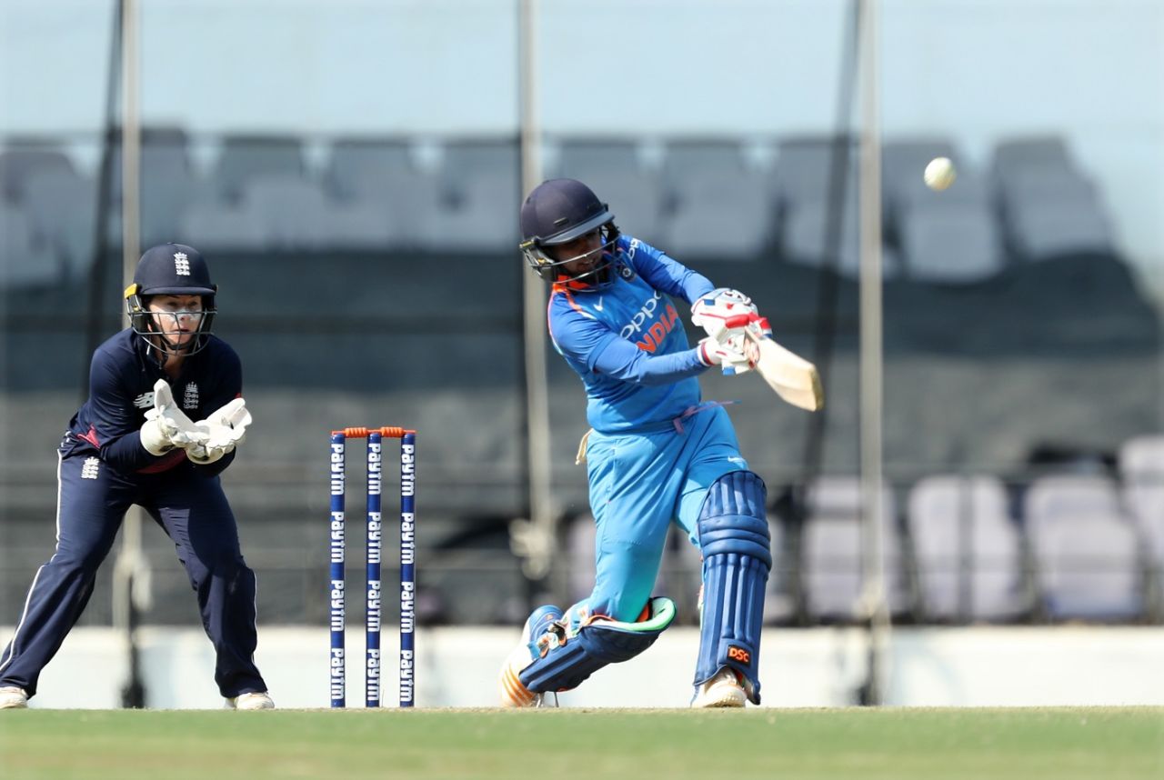 Mithali Raj scored her 56th half-century, India v England, 3rd ODI, Nagpur, April 12, 2018 