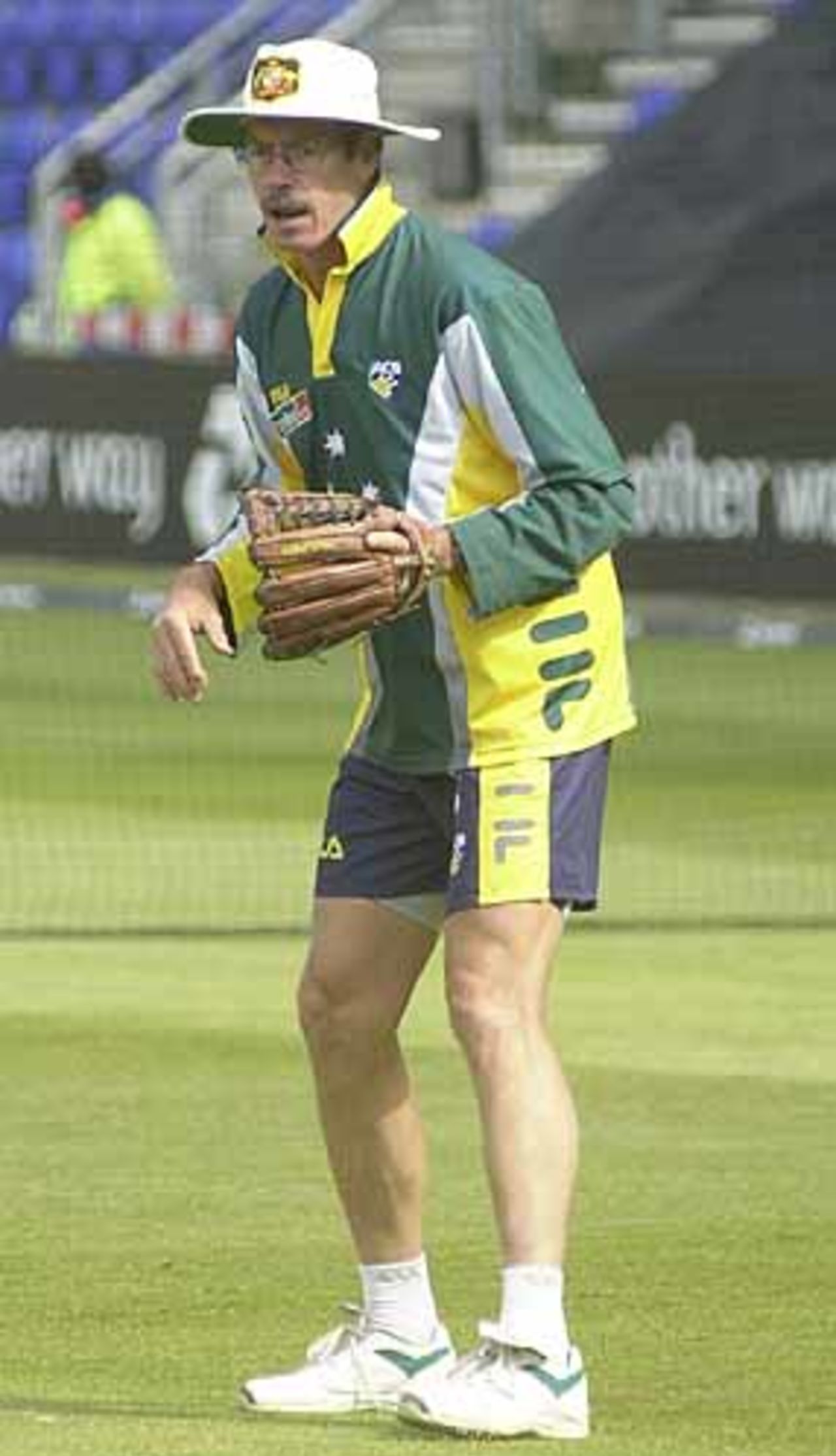Pictured on the 2001 Australian Tour of England