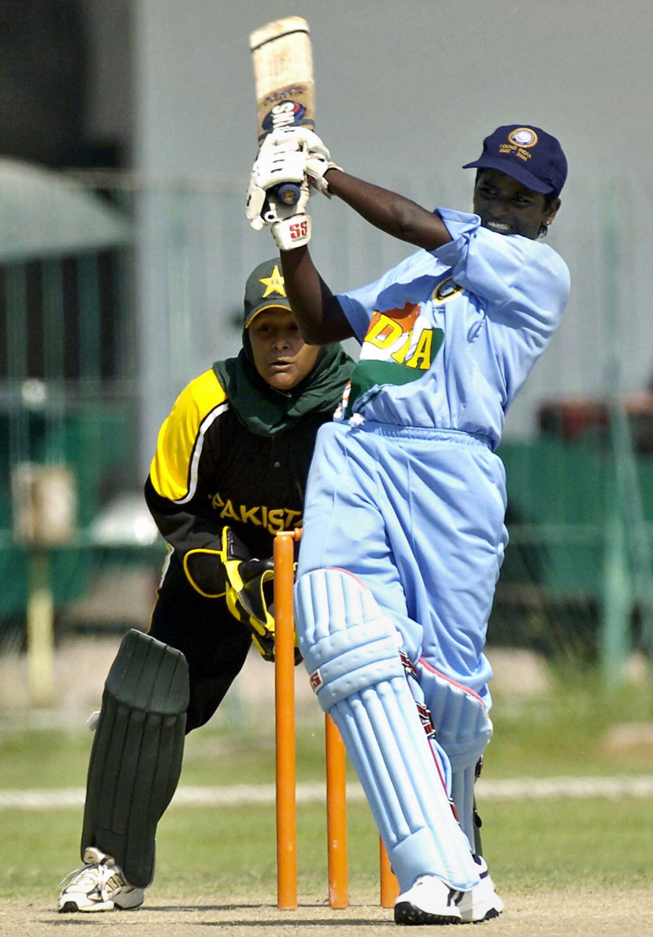 Thirushkamini bats on her way 63, Pakistan Women v India Under-21 Women, Lahore, October 2, 2005 