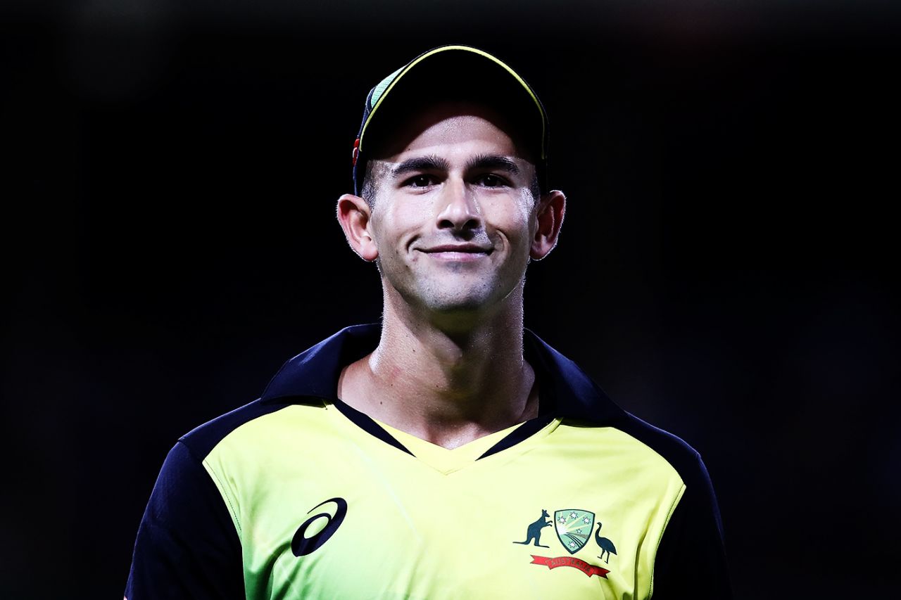 Ashton Agar smiles, Australia v New Zealand, Trans-Tasman T20, Sydney, February 3, 2018