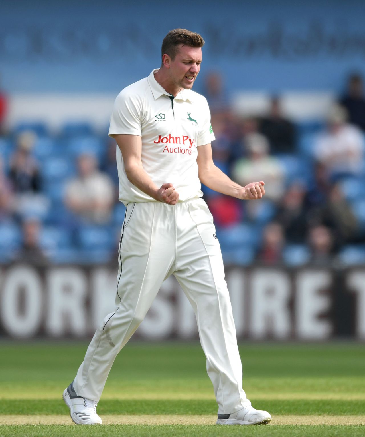 Jake Ball was in the wickets again, Yorkshire v Notts, Specsavers Championship, Division One, Headingley, 1st day, April 20, 2018