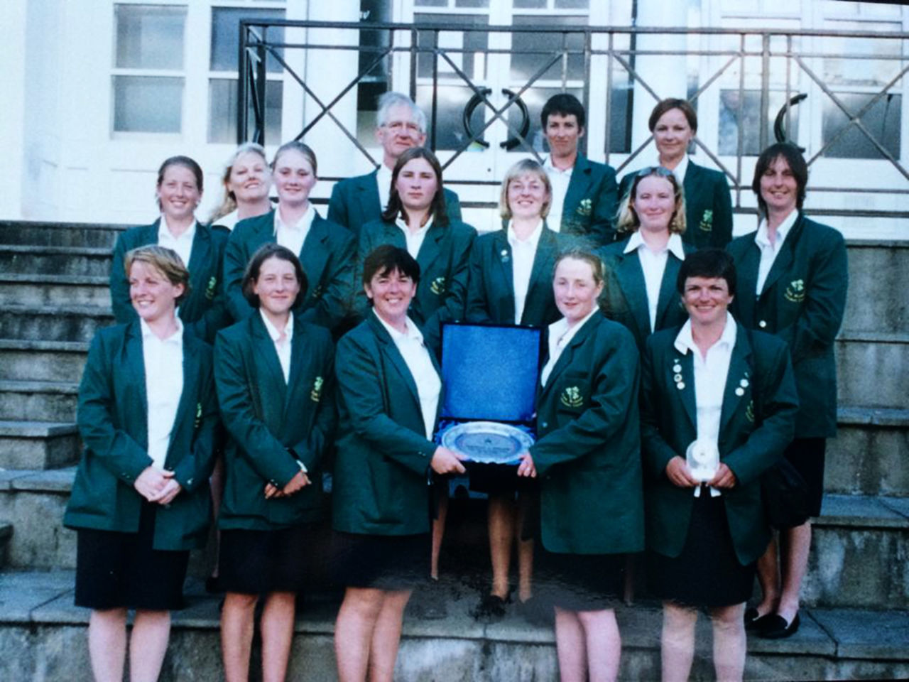 The Ireland women's squad that played the country's first Test