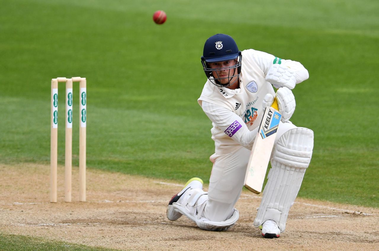Sam Northeast bats for Hampshire, Surrey v Hampshire, Specsavers Championship Division One, Kia Oval, April 23, 2018