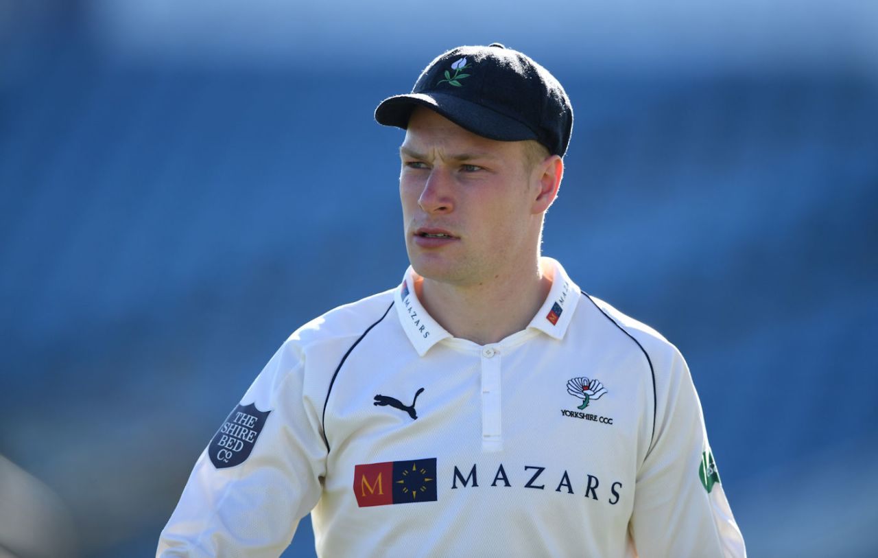 Matthew Waite in the pre-match warm-up, Yorkshire v Nottinghamshire, Specsavers Championship Division One, Headingley, April 20, 2018