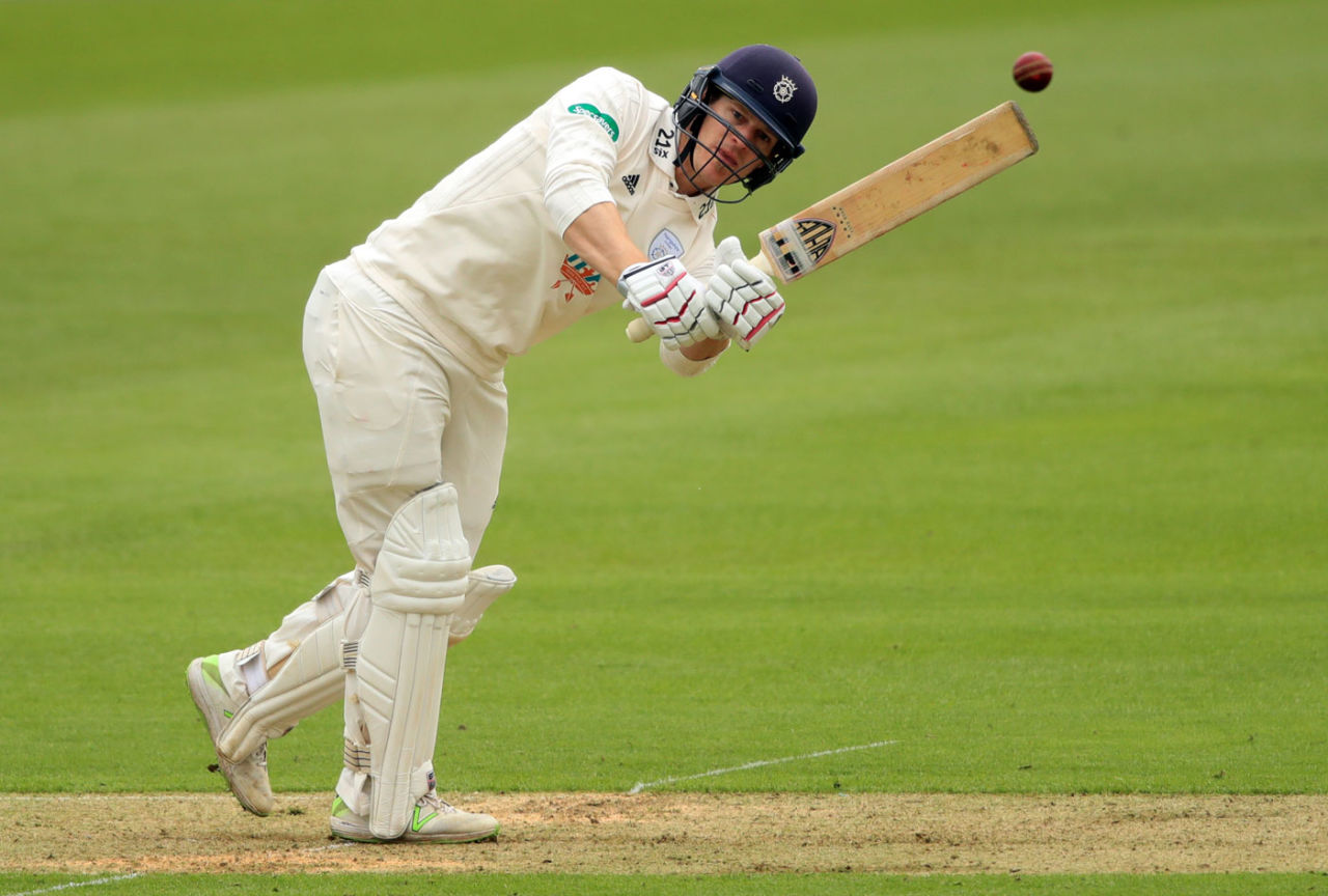 Jimmy Adams flicks into the leg side, County Championship, Division One, Hampshire v Worcestershire, Ageas Bowl, 1st day, April 13, 2018
