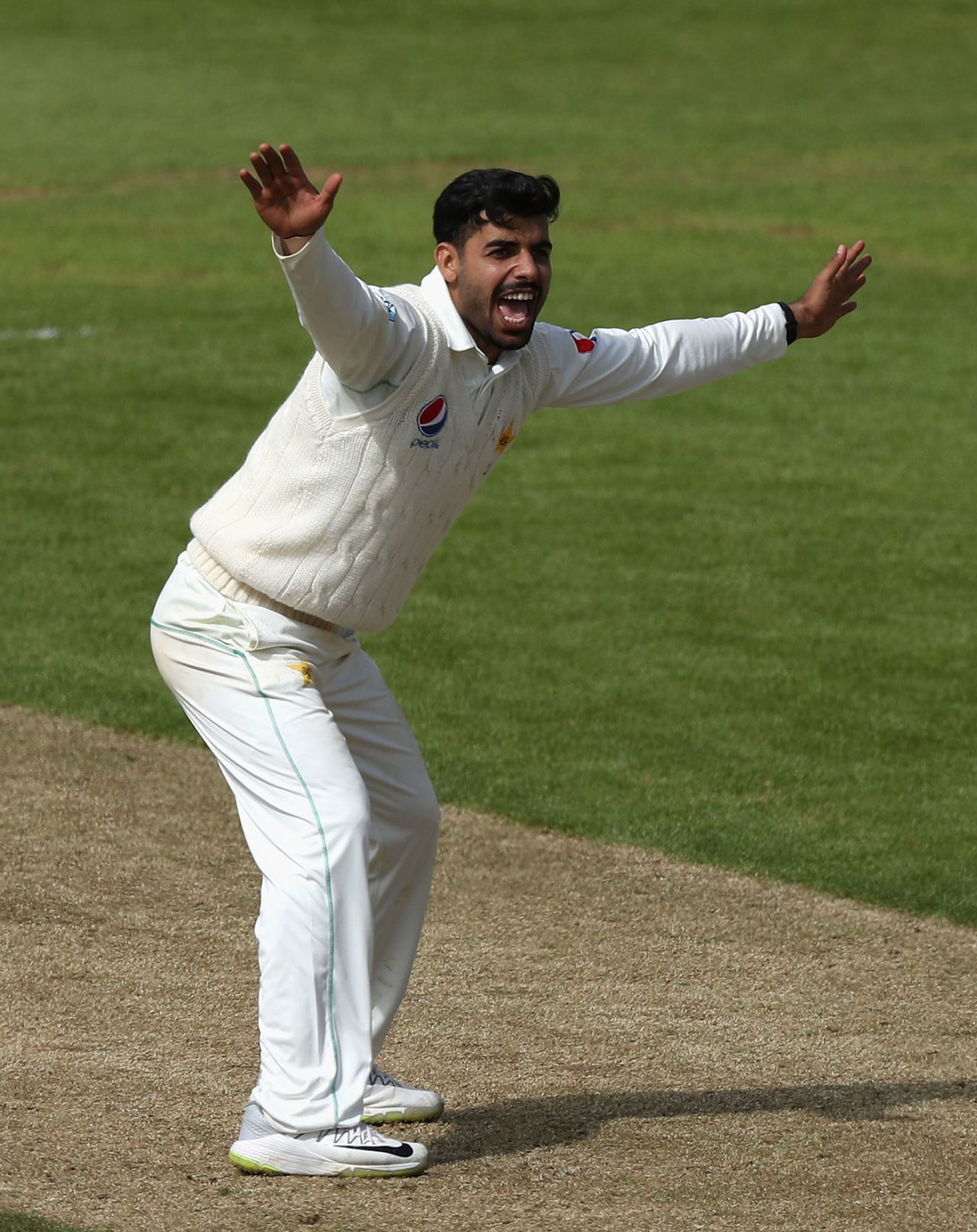 Shadb Khan had a successful day against Northants, Northants v Pakistan tourists, Wantage Road, May 4, 2018