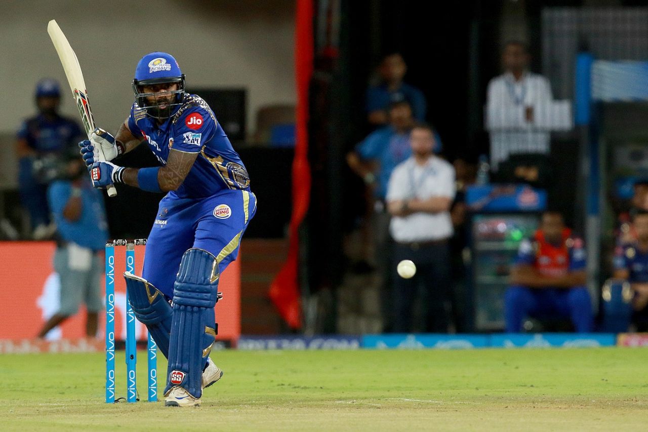 Suryakumar Yadav was off to a quick start, Kings XI Punjab v Mumbai Indians, IPL 2018, Indore, May 4, 2018