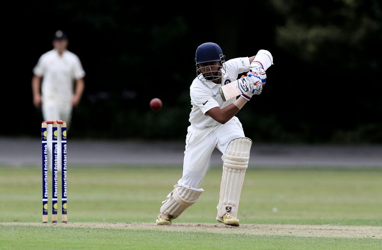 Prithvi Shaw made 86, England Under-19s v India Under-19s, 1st Youth Test, Chesterfield, July 23, 2017