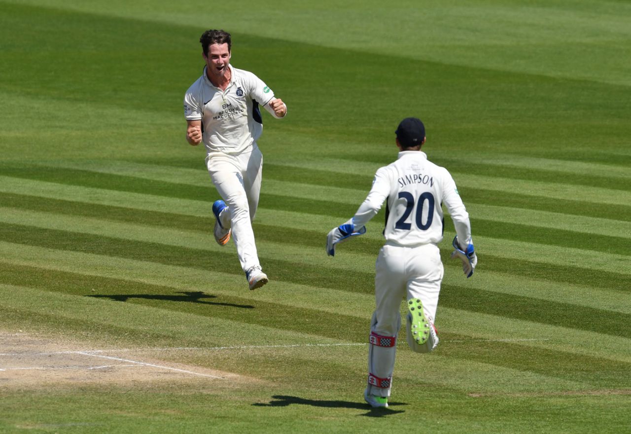 Hilton Cartwright made the breakthrough, Sussex v Middlesex, Specsavers Championship, Division Two, Hove, May 7, 2018