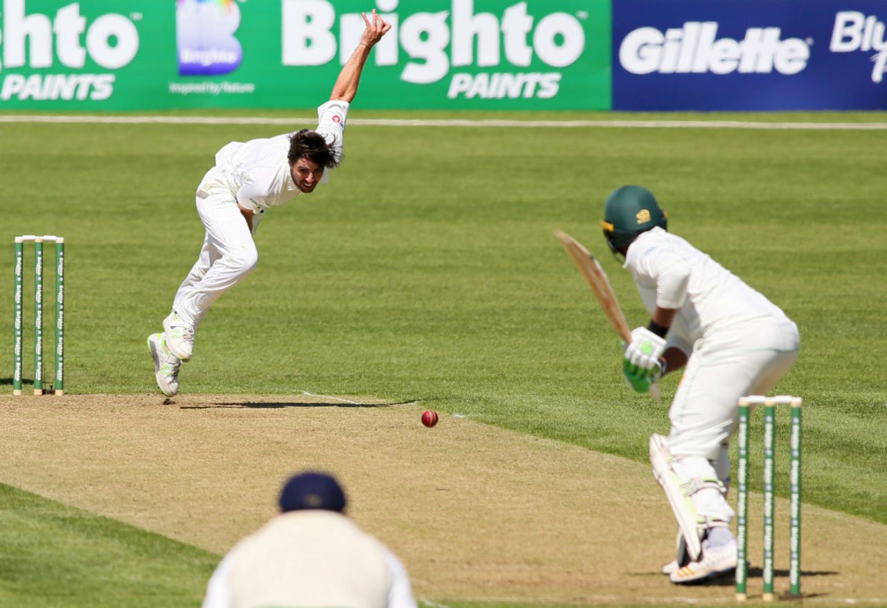 Tyrone Kane bowls during Ireland's maiden Test match, Ireland v Pakistan, Only Test, Malahide, 2nd day, May 12, 2018