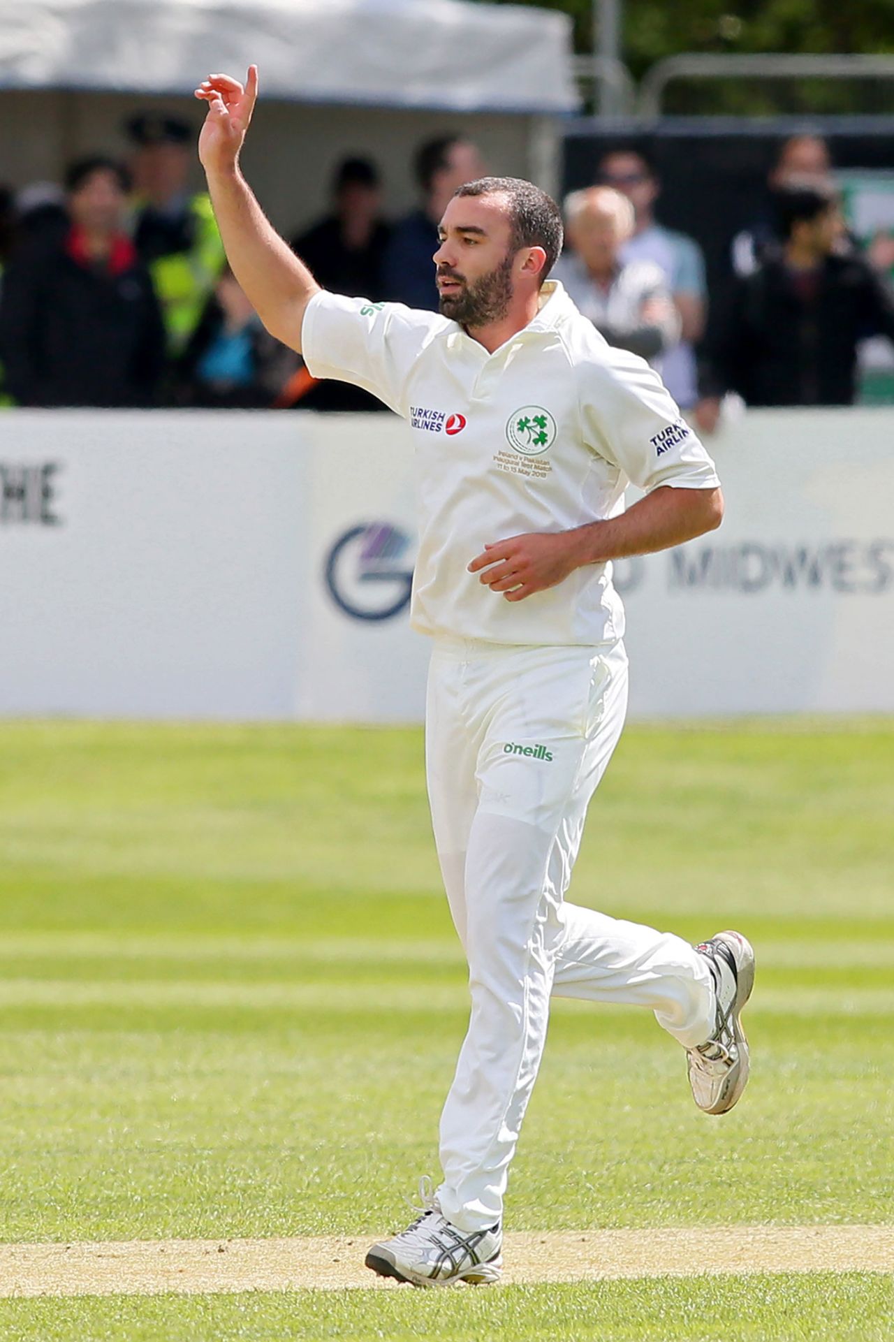 Stuart Thompson finished with three wickets, Ireland v Pakistan, Only Test, Malahide, 3rd day, May 13, 2018
