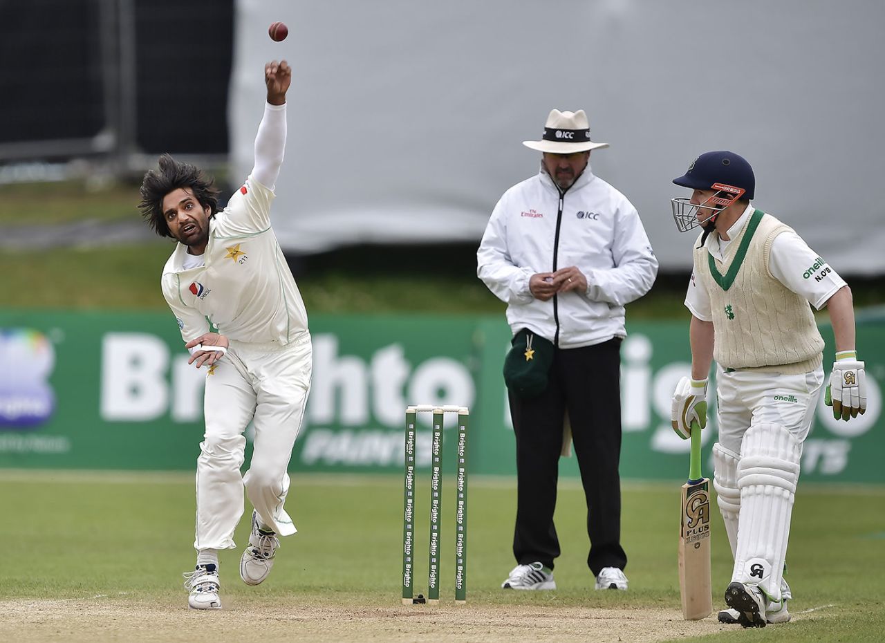 Rahat Ali toiled, Ireland v Pakistan, Only Test, Malahide, 4th day, May 14, 2018