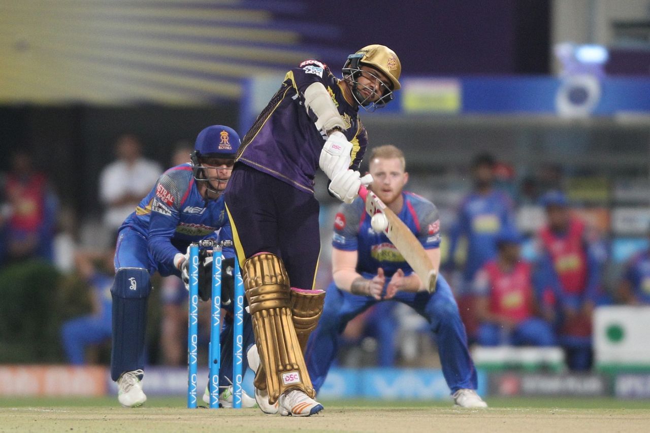Sunil Narine scored four boundaries off the first four balls, Kolkata Knight Riders v Rajasthan Royals, IPL 2018, Kolkata,