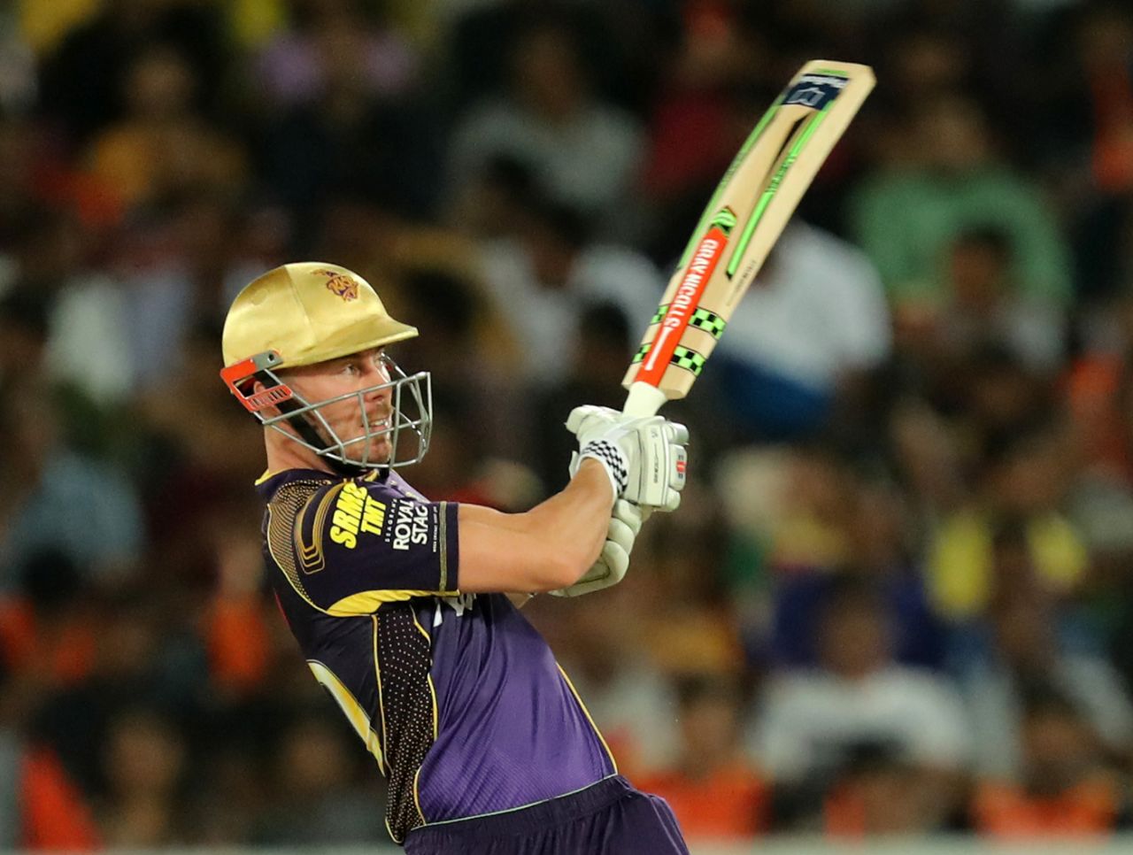 Chris Lynn times a pull perfectly, Sunrisers Hyderabad v Kolkata Knight Riders, IPL 2018, Hyderabad, May 19, 2018