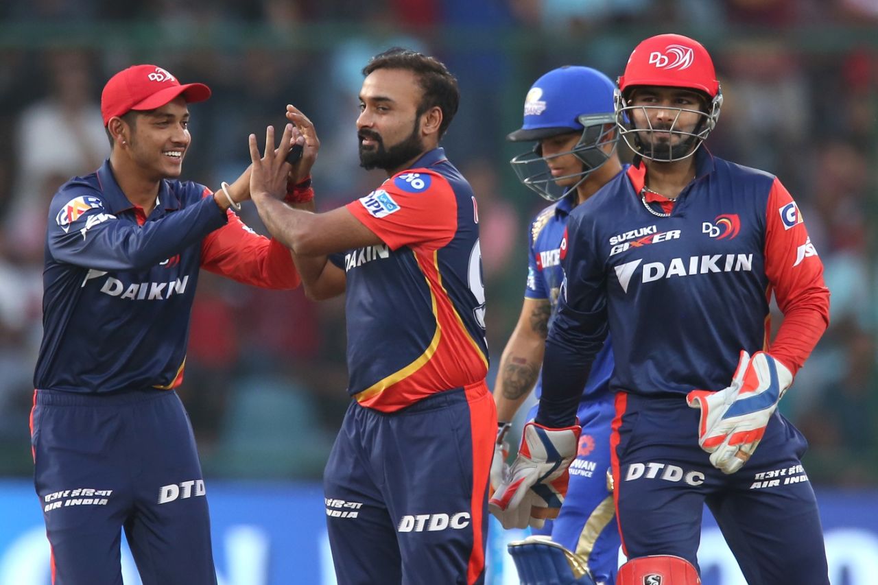 Amit Mishra struck in successive overs to bring Daredevils back, Delhi Daredevils v Mumbai Indians, IPL 2018, Delhi, May 20, 2018