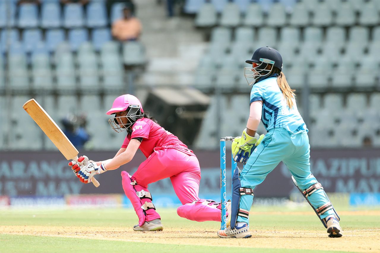 Jemimah Rodrigues targets the leg side, Supernovas v Trailblazers, Women's T20 Challenge, Mumbai, May 22, 2018
