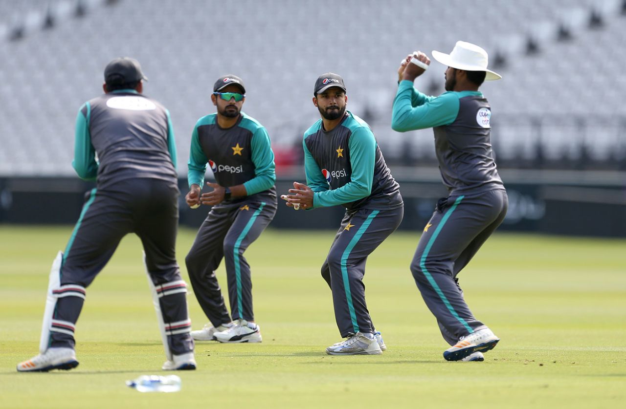 Pakistan work on their slip catching, Lord's, May 22, 2018