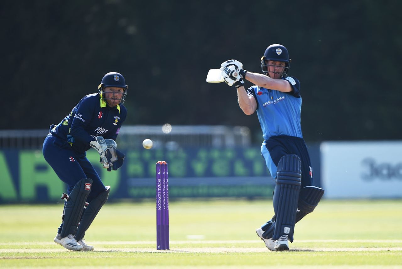 Luis Reece guided Derbyshire home despite a swollen foot, Durham v Derbyshire, Royal London Cup, Derby, May 23, 2018