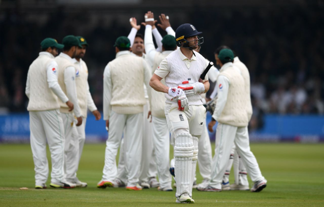 Mark Stoneman fell early to Mohammad Abbas, England v Pakistan, 1st Test, Lord's, 1st day, May 24, 2018