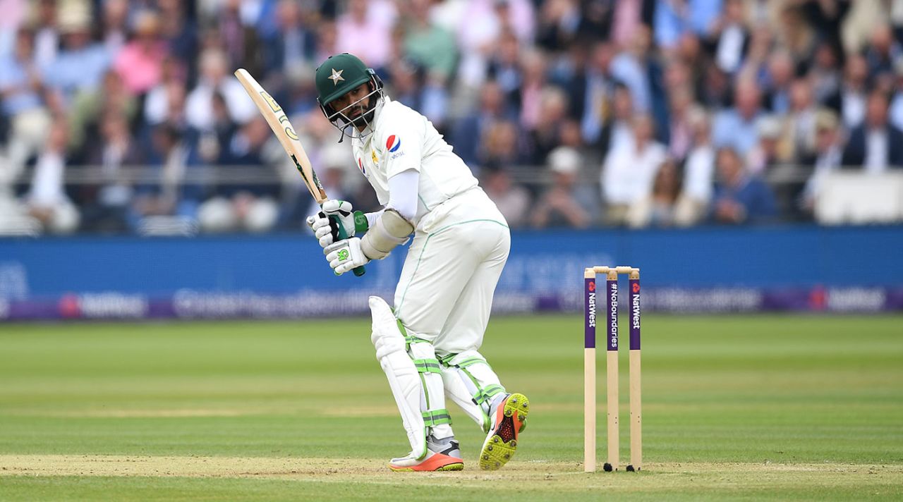 Azhar Ali anchored Pakistan's batting on the second morning, England v Pakistan, 1st Test, Lord's, 2nd day, May 25, 2018