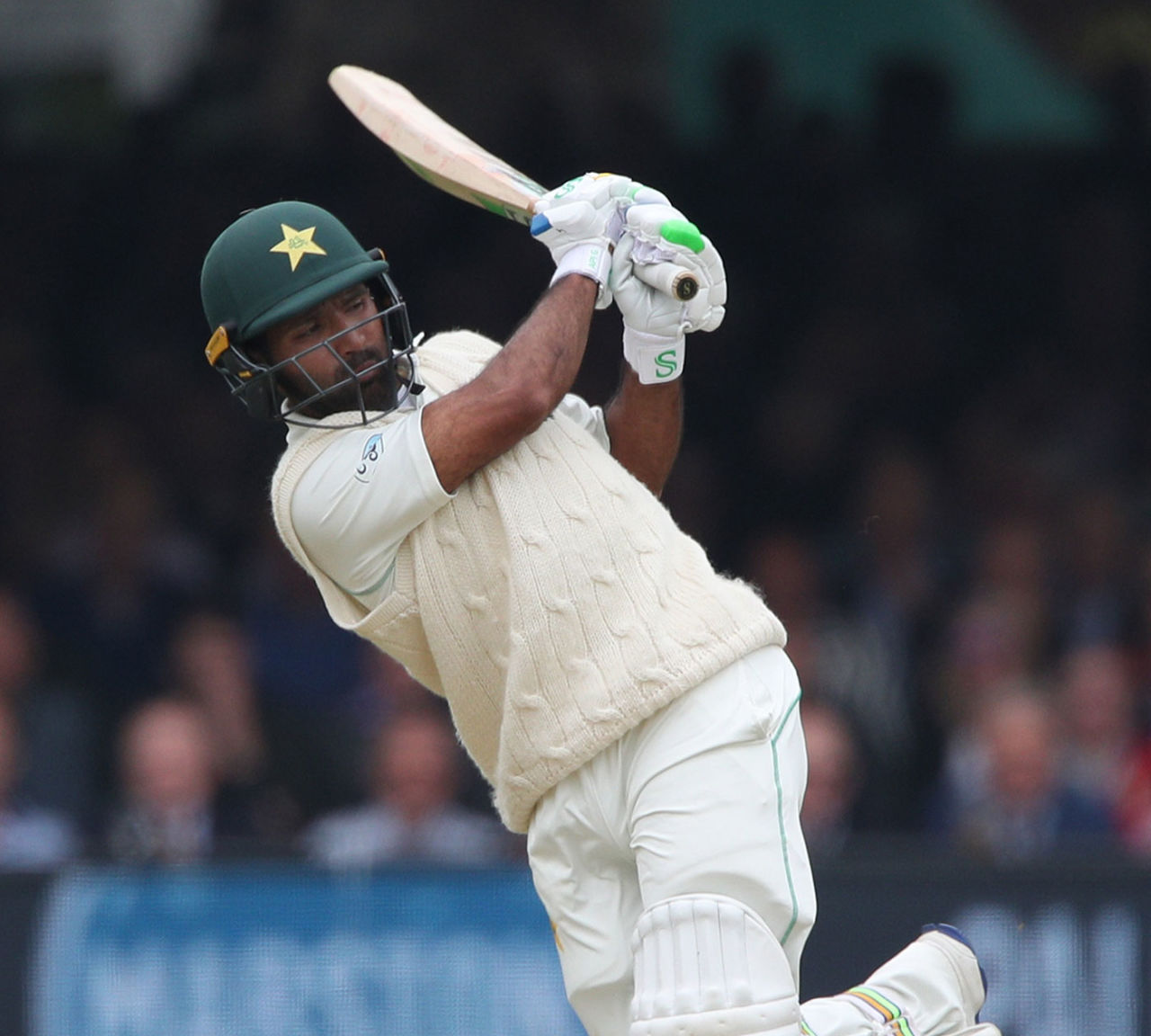 Asad Shafiq goes through the leg side, England v Pakistan, 1st Test, Lord's, 2nd day, May 25, 2018