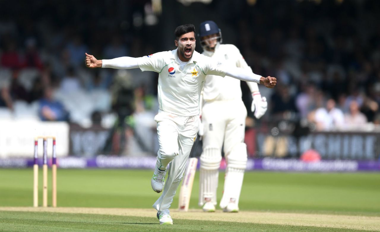 Mohammad Amir claimed two wickets in an over, England v Pakistan, 1st Test, Lord's 3rd day, May 26, 2018