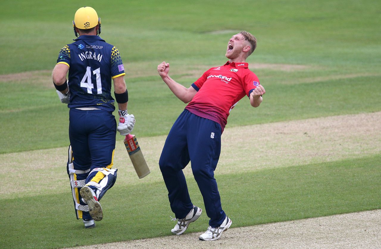 Jamie Porter caused Glamorgan plenty or problems, Essex v Glamorgan, Royal London Cup, South Group, Chelmsford, May 30, 2018