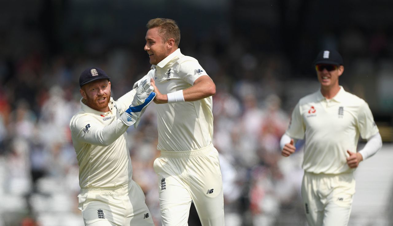 Stuart Broad claimed the early breakthrough for England, England v Pakistan, 2nd Test, Headingley, June 1, 2018