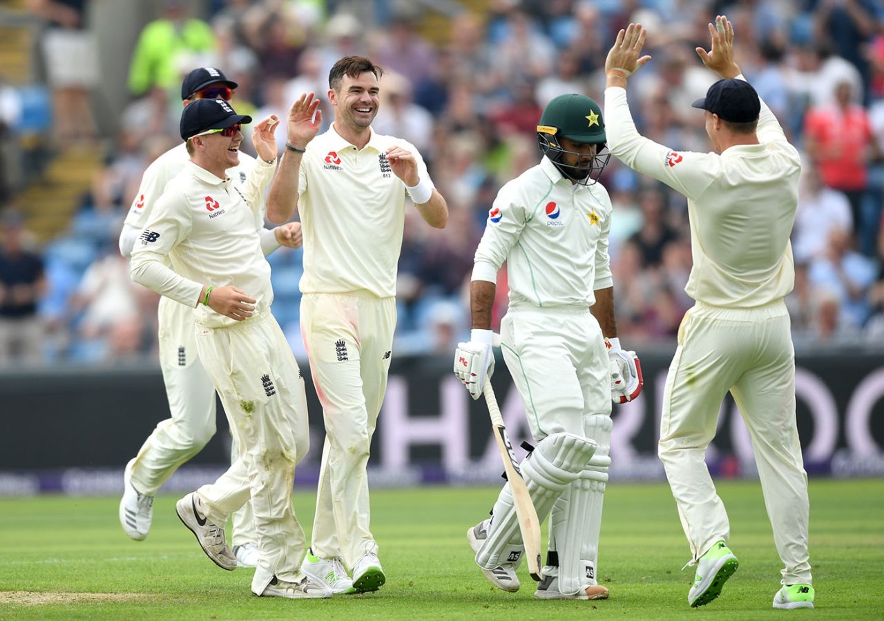 James Anderson added the scalp of Faheem Ashraf, England v Pakistan, 2nd Test, Headingley, June 1, 2018