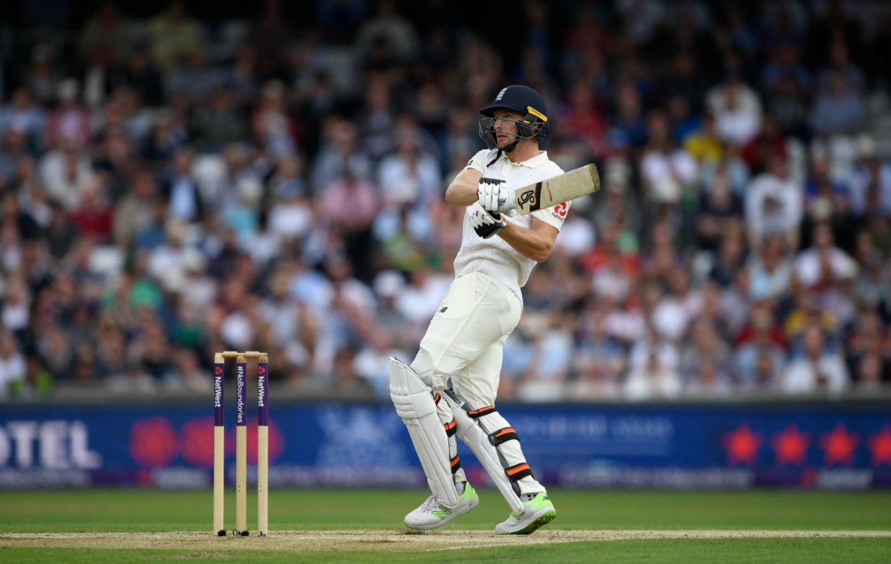 Jos Buttler swings one over the leg side, England v Pakistan, 2nd Test, Headingley, June 3, 2018