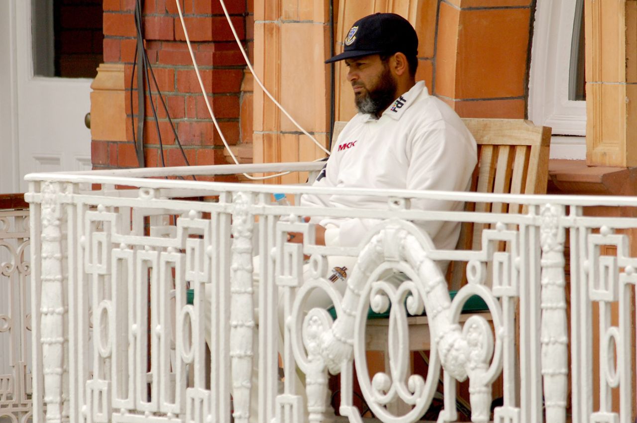 Mushtaq Ahmed watches from the balcony, MCC v Sussex, Lord's, April 13, 2007