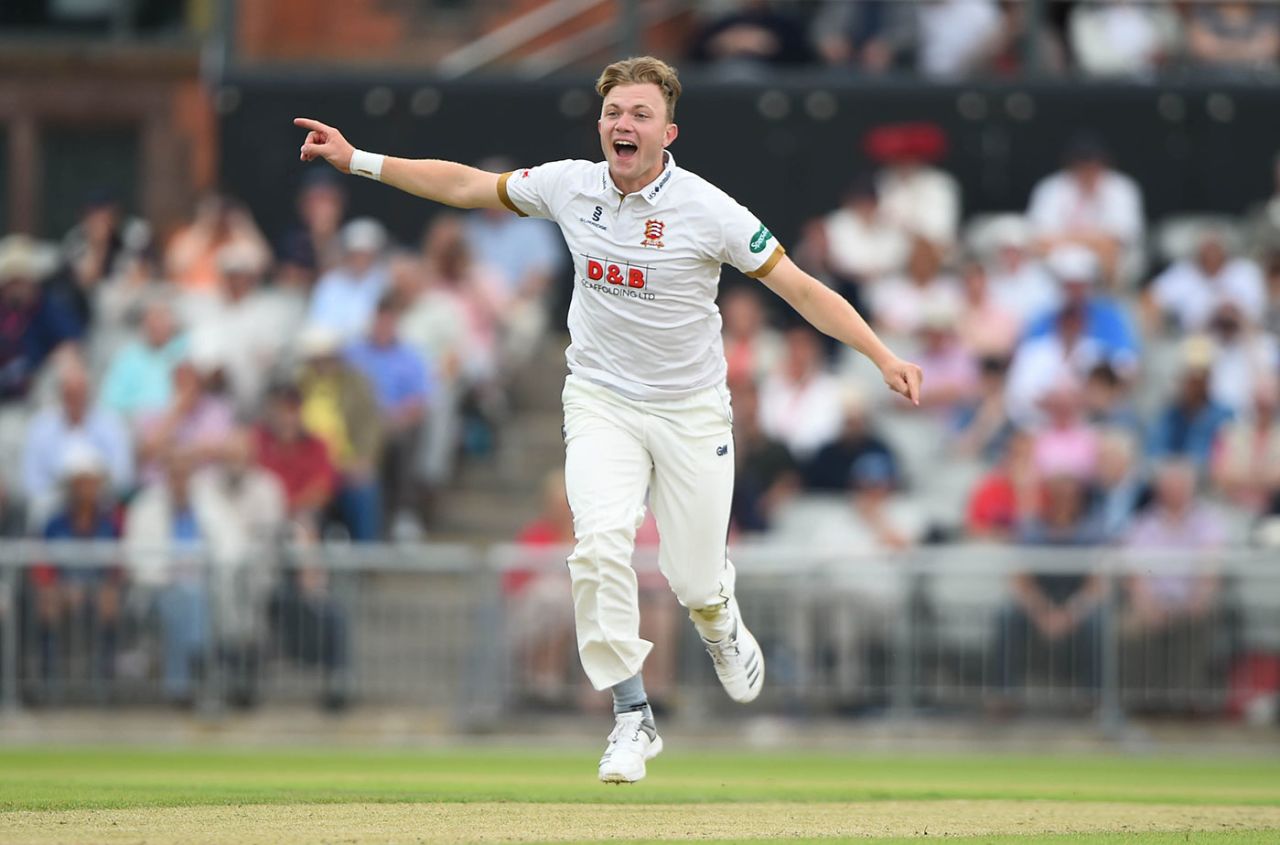 Sam Cook helped run through Lancashire's top order, Lancashire v Essex, Specsavers Championship, Division One, Old Trafford, June 9, 2018
