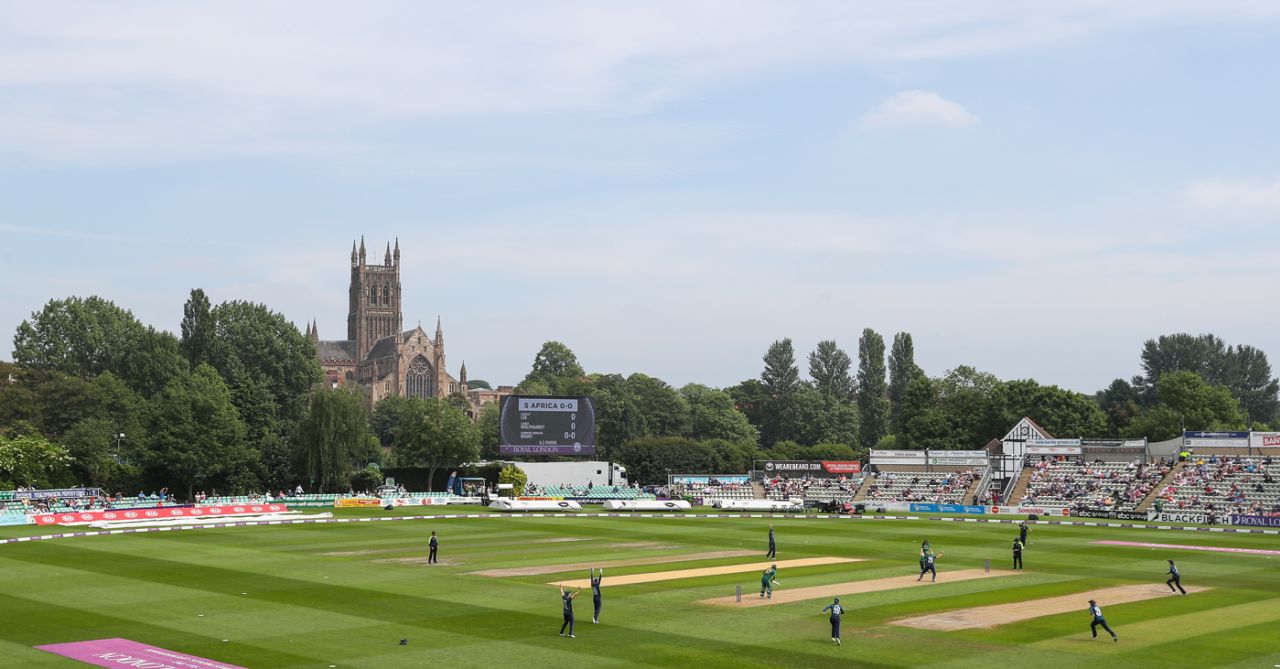A view of the County Ground in Worcester, England v South Africa, 1st women's ODI, Worcester
