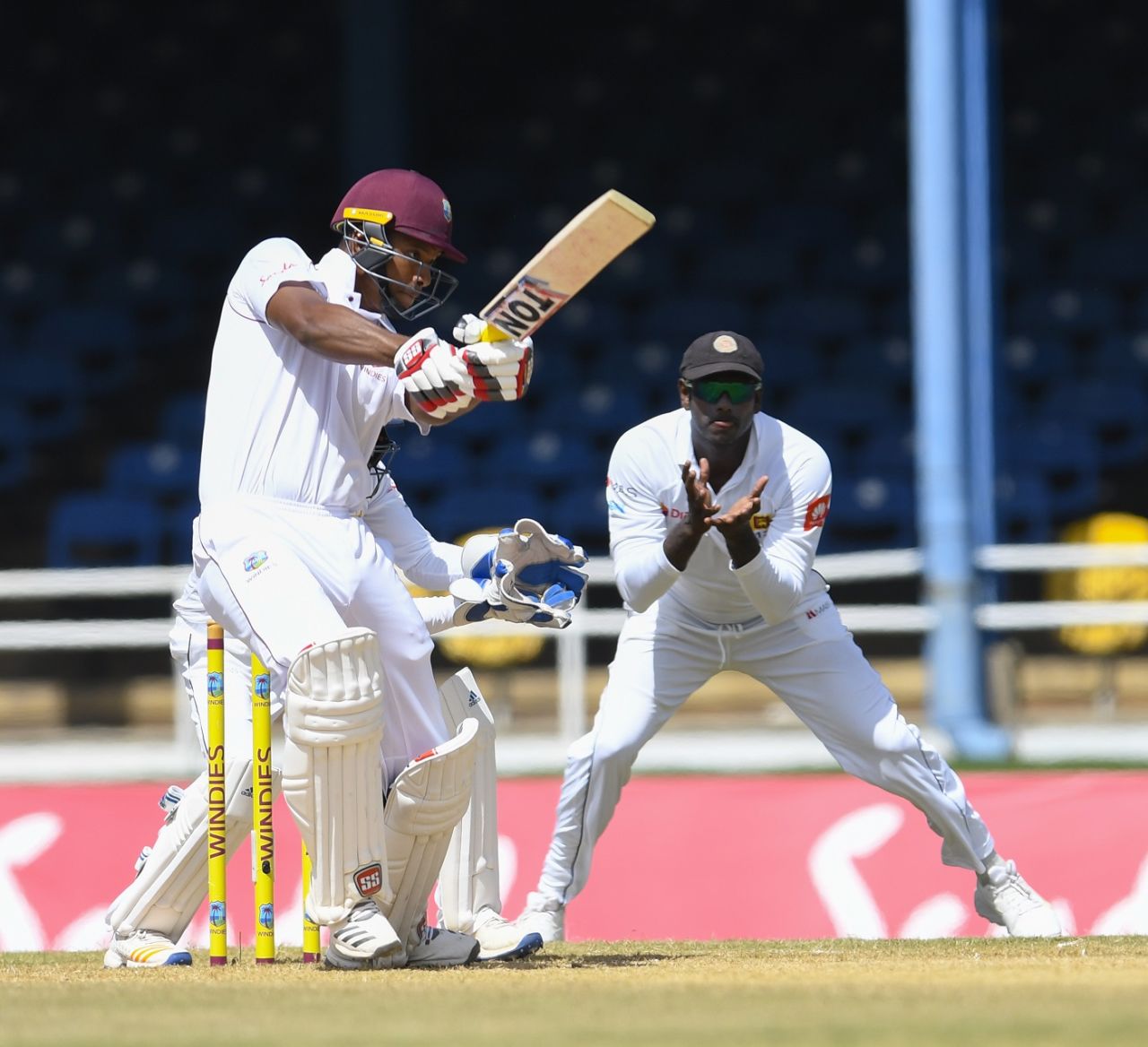 Kieran Powell fell short of a century, West Indies v Sri Lanka, 1st Test, Port of Spain, 4th day, June 9, 2018