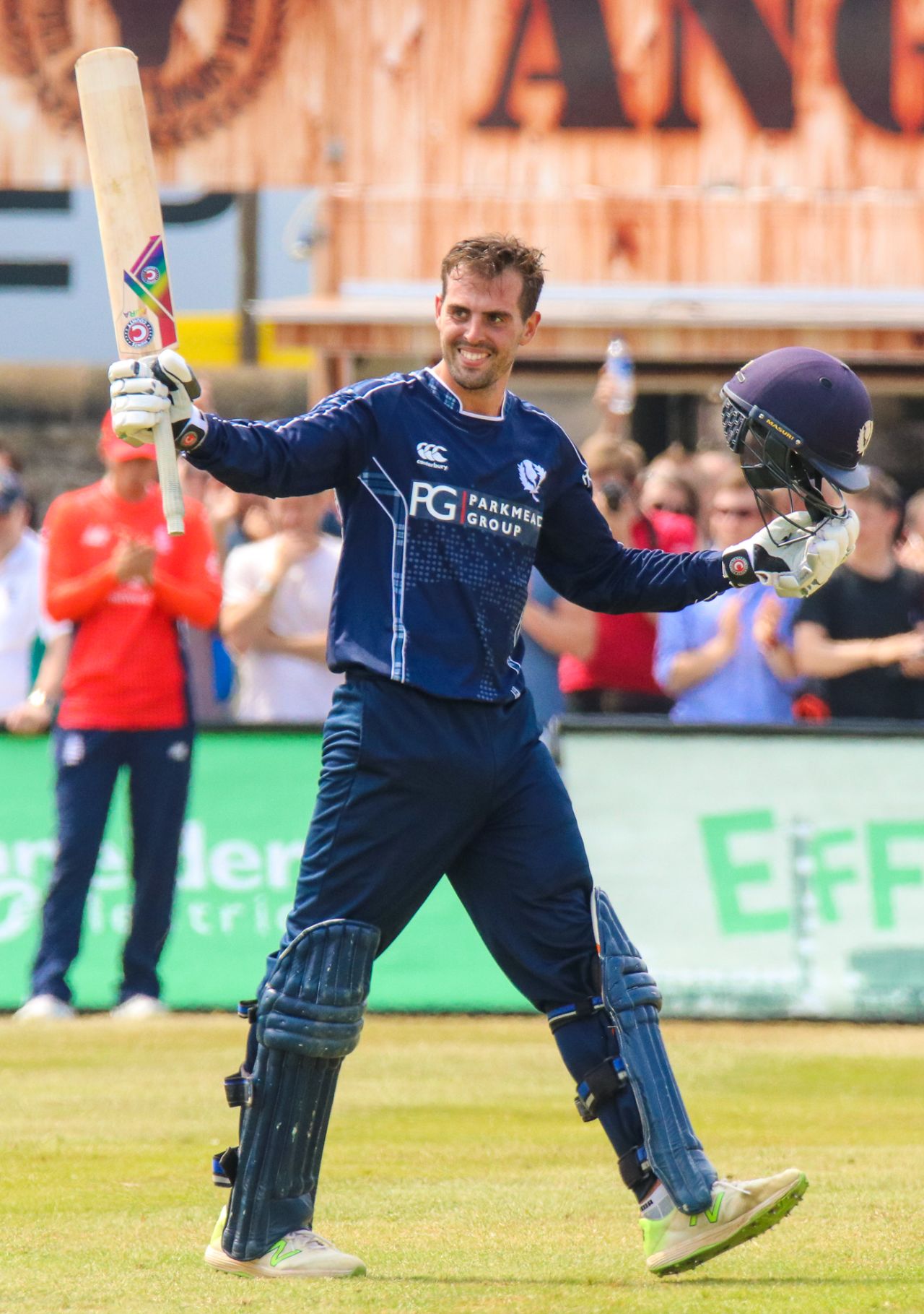 Calum MacLeod became the first Scotland player to score an ODI ton against England, Scotland v England, only ODI, Edinburgh, June 10, 2016
