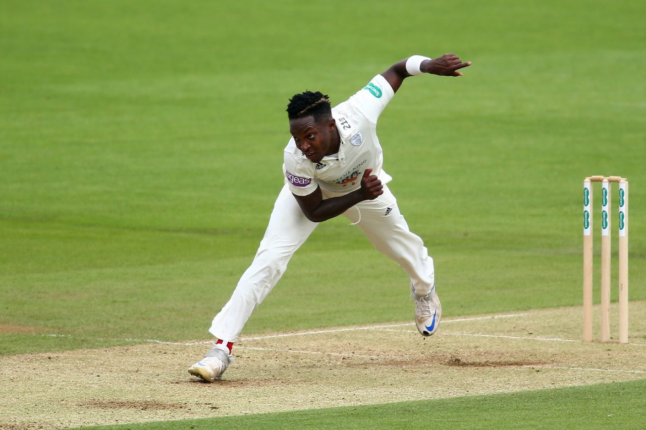 Fidel Edwards summoned a Hampshire response, Hampshire v Surrey, Specsavers Championship Division One, Ageas Bowl, June 10, 2018