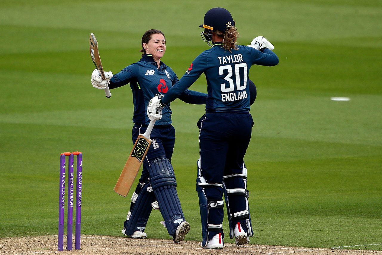 Tammy Beaumont and Sarah Taylor both made centuries for England, England v South Africa, 2nd women's ODI, Hove, June 12, 2018