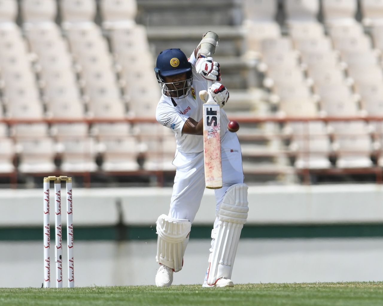 Dinesh Chandimal struck a face-saving century for Sri Lanka, West Indies v Sri Lanka, 2nd Test, Gros Islet, 1st day, June 14, 2018