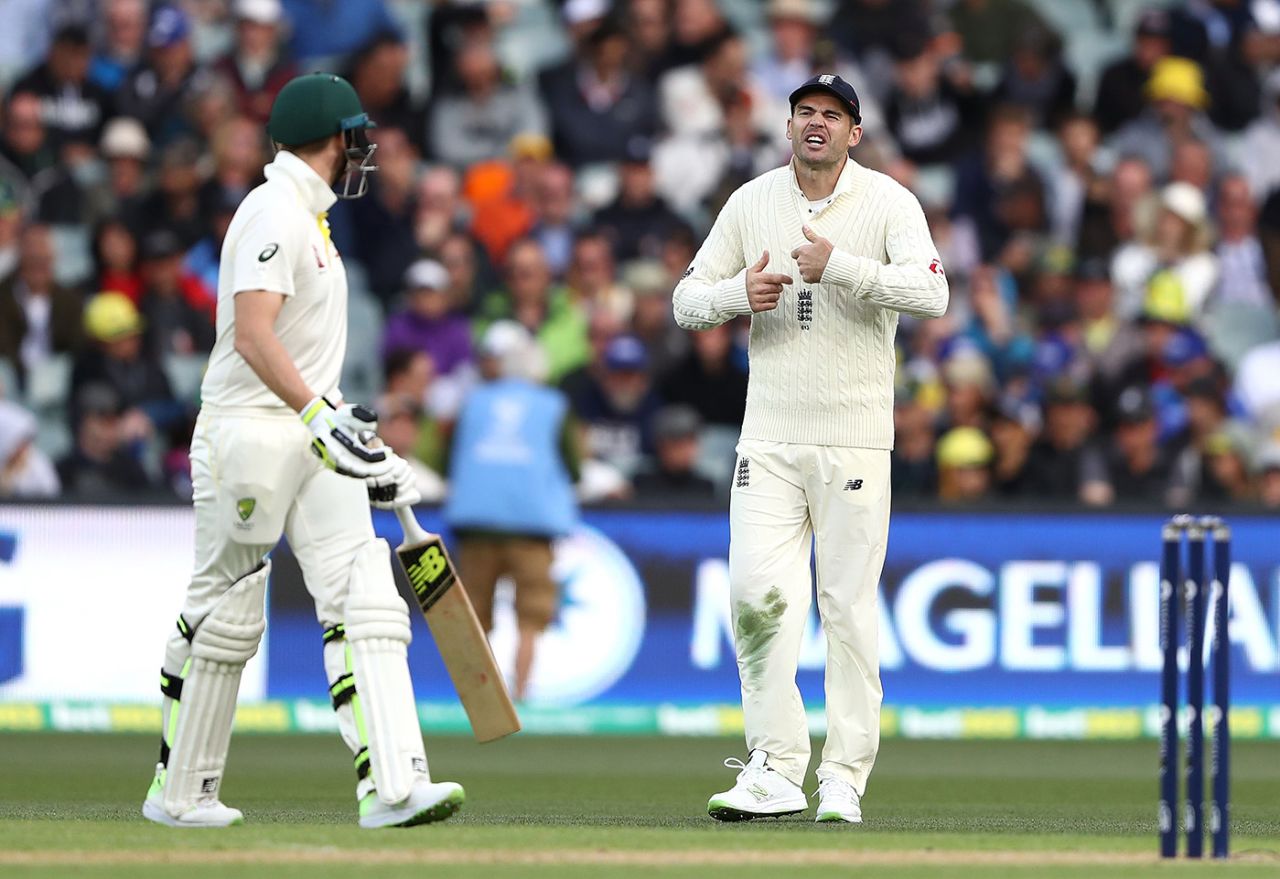 James Anderson and Steve Smith have words, Australia v England, 2nd Test, The Ashes 2017-18, 1st day, Adelaide, December 2, 2017